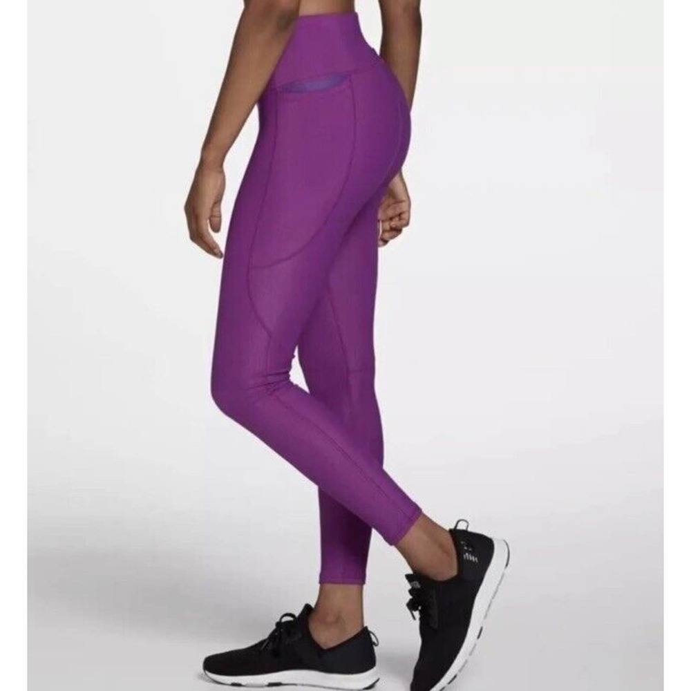 Calia by Carrie Underwood Bright Purple Ribbed leggings sz XS